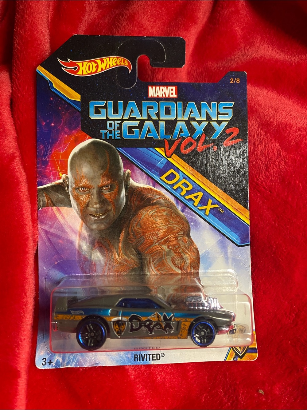 🚖3/$36🚖 Marvel Guardians of the Galaxy Vol. 2 Drax Rivited Car - Blue & Gold